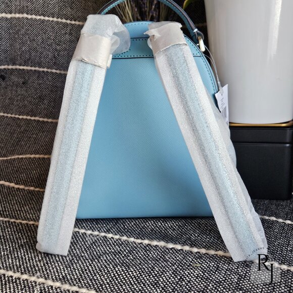 #10 Kate Spade Schuyler Mini Backpack and Wristlet – Smoky Blue - Picture 6 of 16